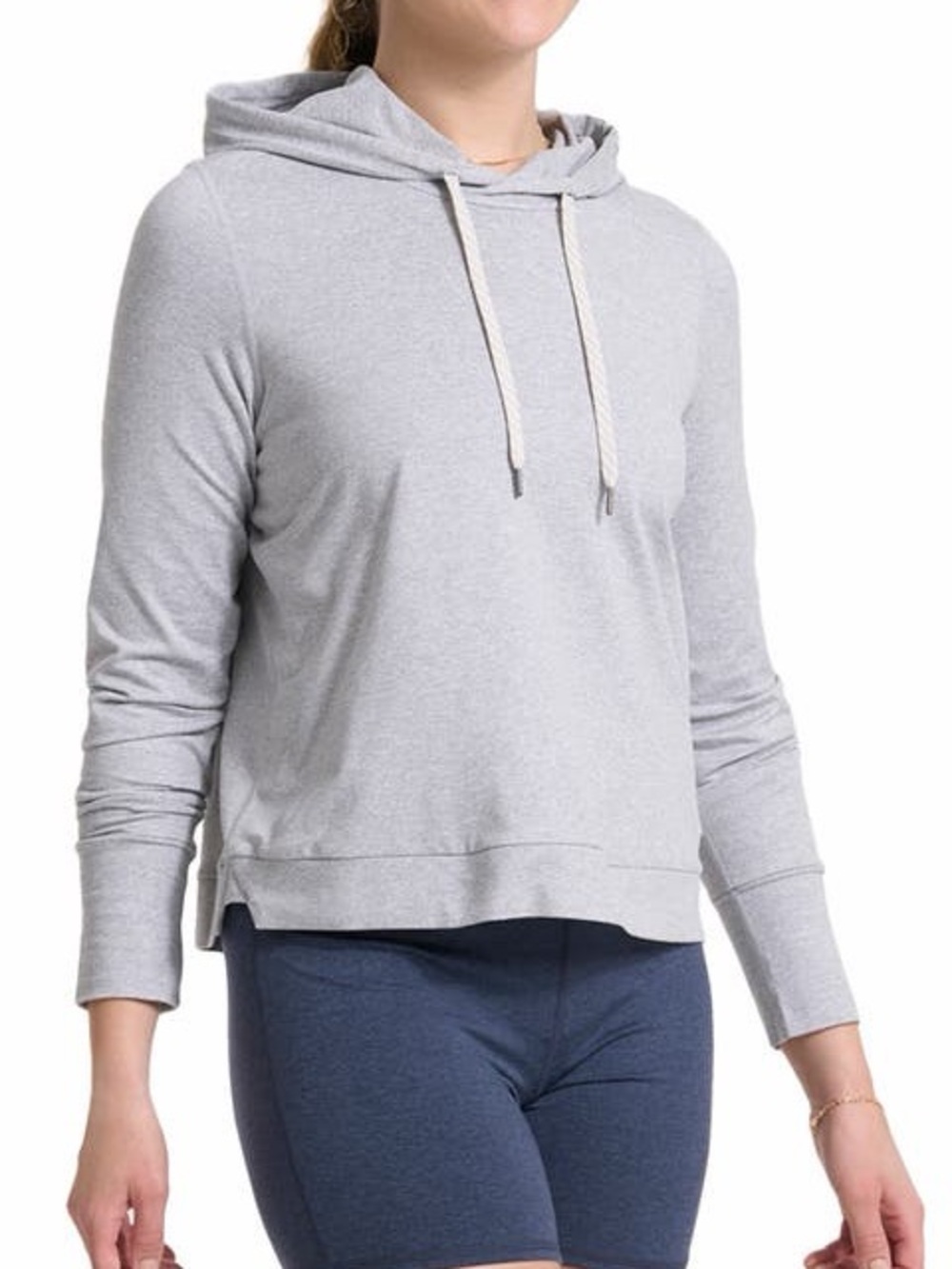 Vuori Halo Essential Hoodie Light Heathered Grey Size Small